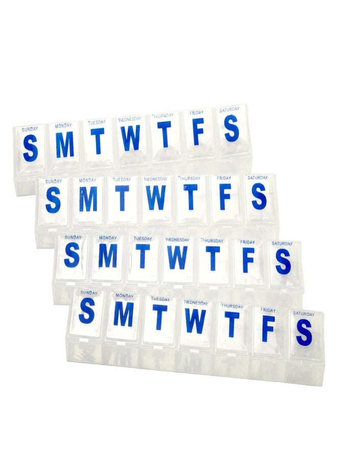 Chef Craft Select Jumbo Pill Organizer, 4 piece set, Clear - Image 1